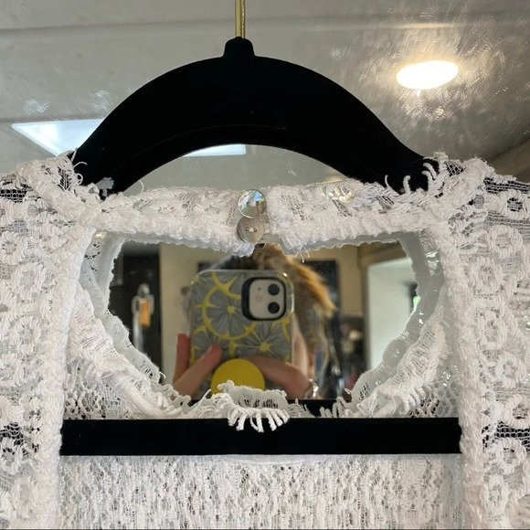 Free People Lace Open Back Mini Dress - Picture 2 of 4